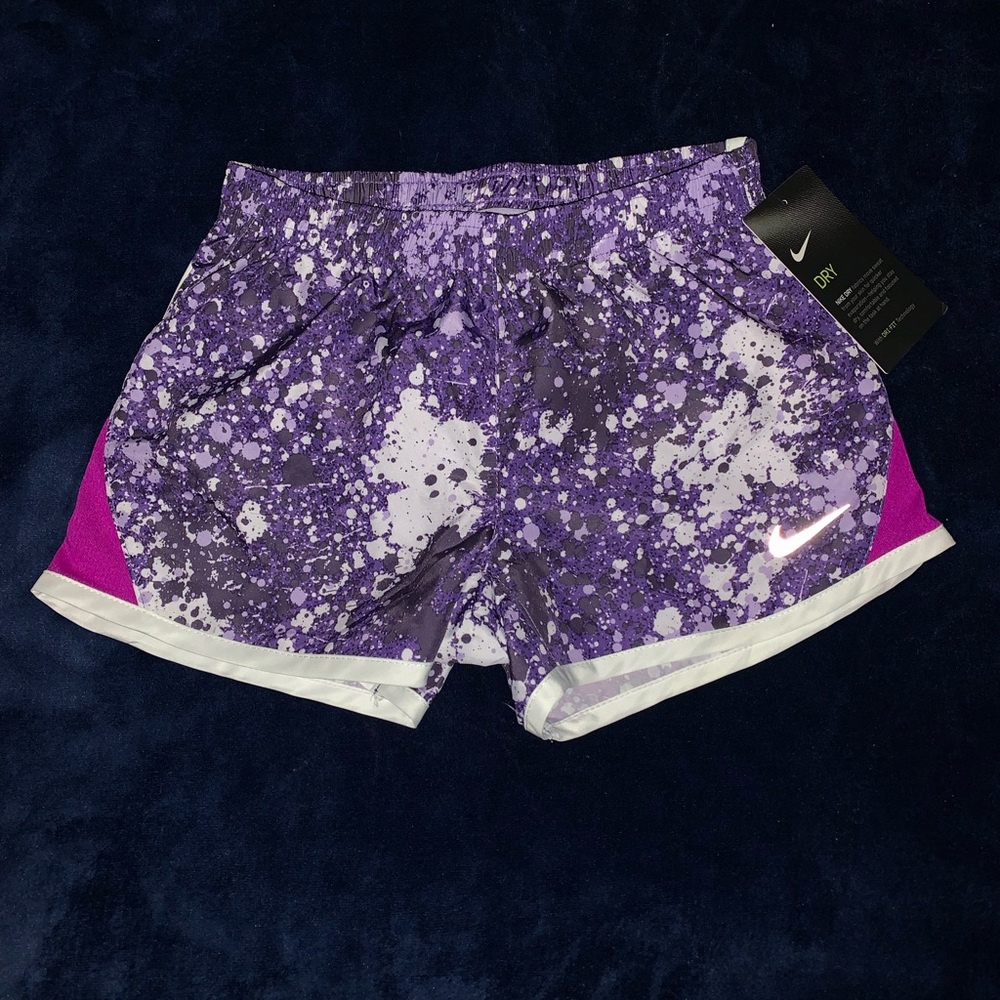 Nike Purple Splatter Athletic Shorts